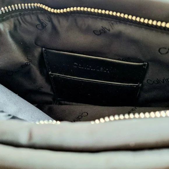 Calvin Klein Roped Recycled Crossbody Bag in Black & Silver BNWT - Picture 6 of 16